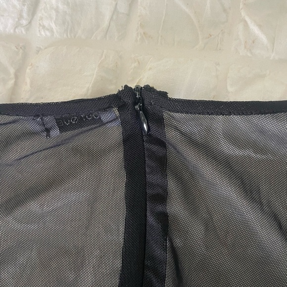 Beginning Boutique Black Mesh Long Sleeve Dress - Picture 8 of 13